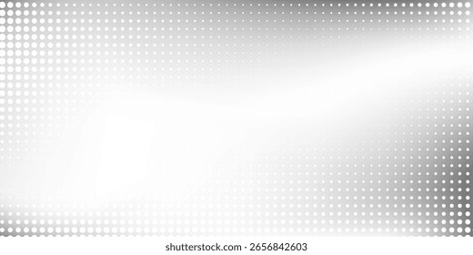 Dot mesh silver foil background with metal mirror texture. Chrome gradient surface simple abstract