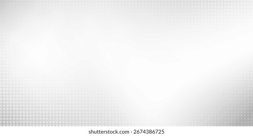 Dot mesh silver foil background with metal mirror texture. Chrome gradient modern art simple
