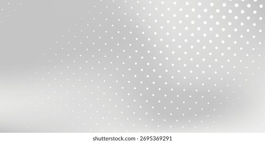 Fundo de folha de prata de malha de ponto com textura de espelho de metal. Superfície gradiente de cromo com luz abstrata moderna abstrata