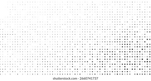 Moderne Mesh-Rastergradientenstruktur. Verschwindende Polka Dot Art modernes abstraktes Design