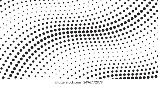 Diseño de textura de fondo abstracto de semitono monocromático de punto