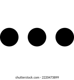 Dot More Menu Hide modern concept ui ux icon for website, app, presentaion, flyer, brochure etc.