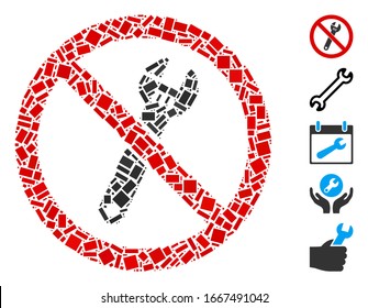Mosaico de puntos basado en no spanner. El vector mosaico no se crea con puntos de rectángulo aleatorios. Se agregan iconos de bonificación.