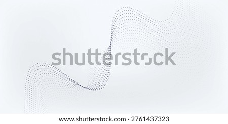 Dot nice Wave line of flowing particles abstract vector background  smooth curvy shape dots fluid array. modern good neutral