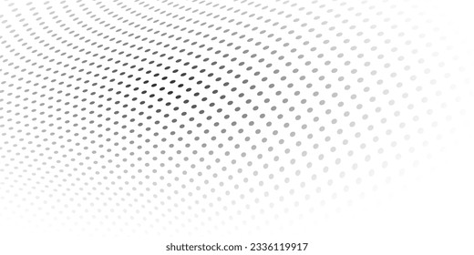 Dot pattern background. Distortion dots. Halftone effect. Abstract black and white background with dot.