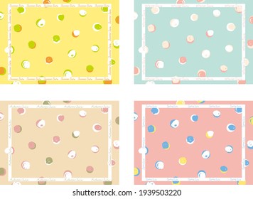 fondo de patrón de puntos e iconos de venta de verano