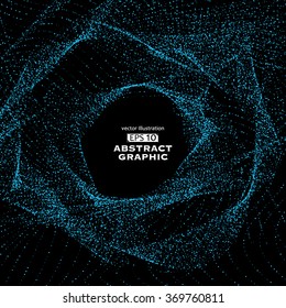 Dot pattern composed of mesh,Technological sense of abstract graphics