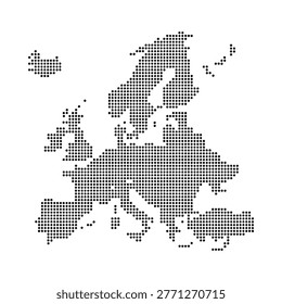 dot pattern map of britain on white background