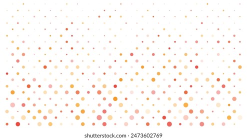 Dot pattern orange yellow random scale backgrounds, suitable for media social, website and brochure.