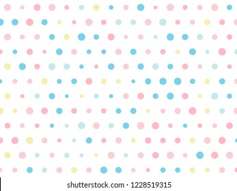 Dot Pattern Random Pastel Color Polka Stock Vector (Royalty Free ...