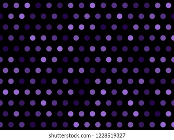 Dot pattern random violet color. Polka style vector background.