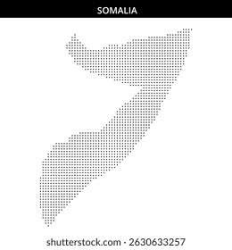 Dot pattern representing the outline of Somalia