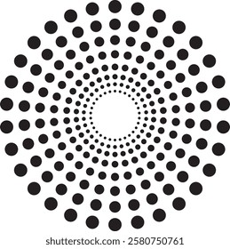 Dot Pattern round cercle Vector EPS