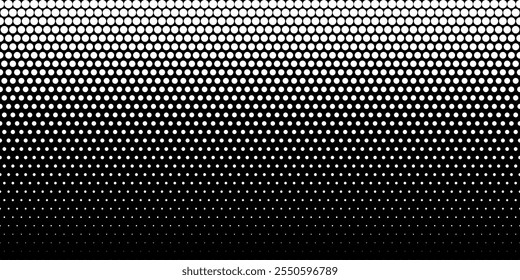 Dot pattern seamless background. Circle polka dot pattern vector template. Abstract futuristic dotted mesh with gradient effect. Geometric minimal digital design.