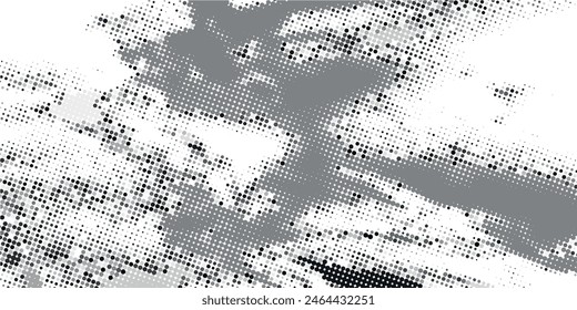 Dot pattern seamless background. Polka dot pattern template Monochrome dotted texture