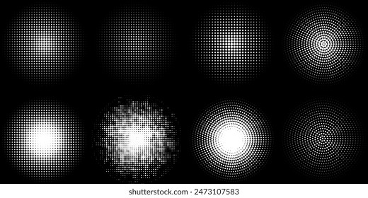 Dot pattern seamless background. Polka dot pattern template Monochrome dotted texture vector modern dotted arts comic