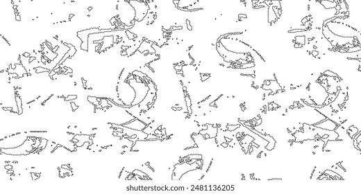 Dot pattern seamless background. Polka dot pattern template Monochrome dotted texture