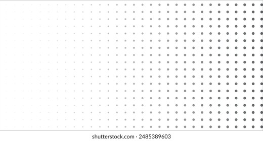 Dot pattern seamless background. Polka dot pattern template Monochrome dotted texture, vector illustration.