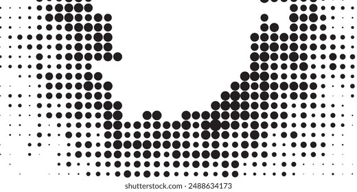 Dot pattern seamless background. Polka dot pattern template Monochrome dotted texture 
