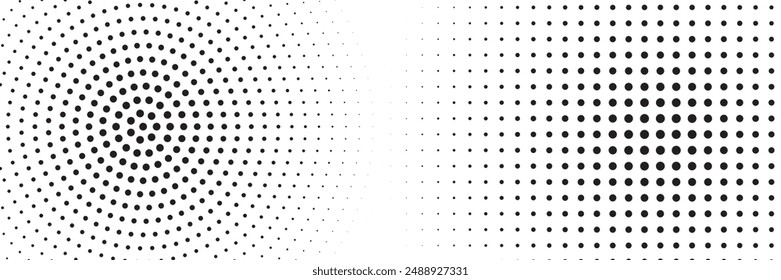 Dot pattern seamless background. Polka dot pattern template Monochrome dotted texture