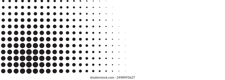 Dot pattern seamless background. Polka dot pattern template Monochrome dotted texture