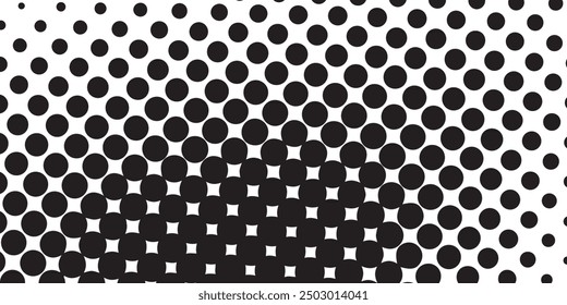 Dot pattern seamless background. Polka dot pattern template Monochrome dotted texture.