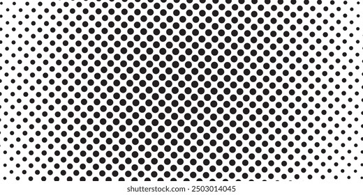 Dot pattern seamless background. Polka dot pattern template Monochrome dotted texture.