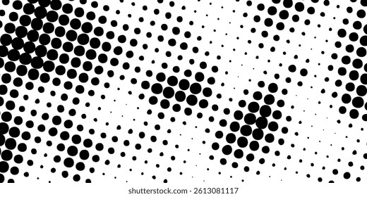 Dot pattern seamless background. Polka dot pattern template Monochrome dotted texture modern digital