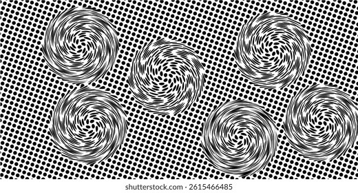 Dot pattern seamless background. Polka dot pattern template Monochrome dotted texture modern seamless. eps10. modern vector