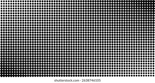 Dot pattern seamless background. Polka dot pattern template Monochrome dotted texture  black 