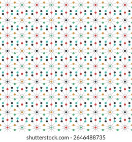Dot pattern seamless background. Polka dot pattern template Monochrome dotted texture