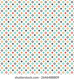 Dot pattern seamless background. Polka dot pattern template Monochrome dotted texture