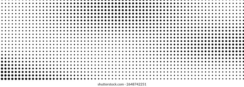 Plano de fundo sem emenda com padrão de pontos. Modelo de padrão de ponto Polka Textura pontilhada monocromática.