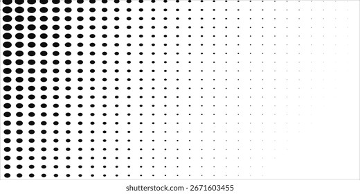 Plano de fundo sem emenda com padrão de pontos. Modelo de padrão de ponto Polka Textura pontilhada monocromática moderna sem costura abstct