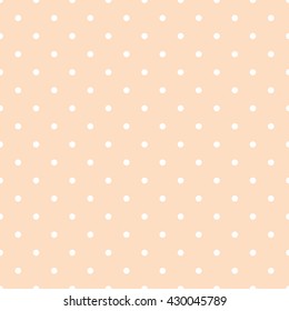 Dot pattern seamless on orange color background.