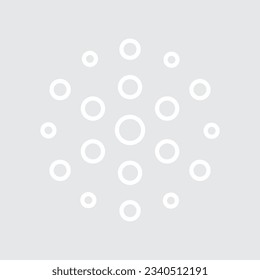 Dot pattern shape abstract recolorable vector element