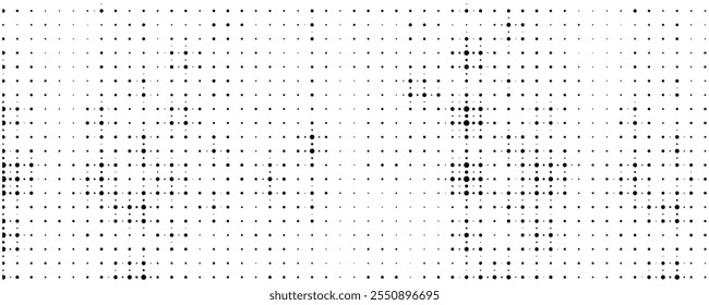 Dot pattern texture, circle halftone dot background black abstract vector eps 10