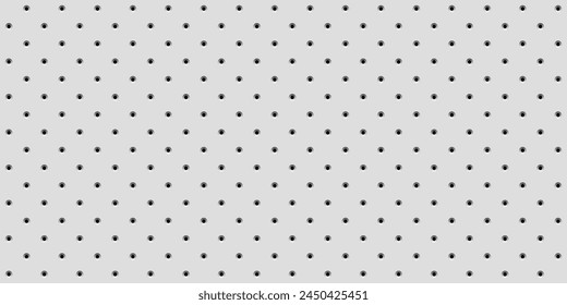 Dot pattern vector illustration. Black white background with small polka dots. Abstract fine dotted texture of mesh, geometric repetitive grid for elegant classic polka points design.