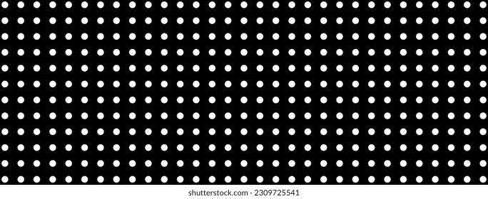Dot pattern vector. Polka dots on a black background. EPS 10