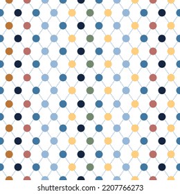 Dot pattern winter color for Retro decorate style and wall decorate