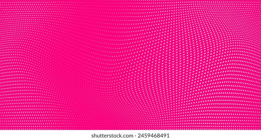 Dot pink pattern gradient texture background. Abstract illustration pop art halftone and retro style. creative design valentine concept