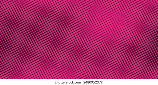 Dot pink pattern gradient texture background. Abstract illustration pop art halftone and retro style. creative design valentine concept,