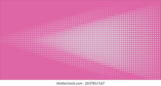 Dot pink white pattern gradient texture background. Abstract illustration pop art halftone and retro style. creative design valentine concept,
