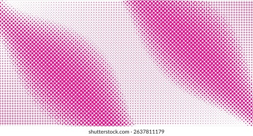 Dot pink white pattern gradient texture background. Abstract illustration pop art halftone and retro style. creative design valentine concept,