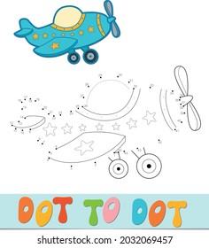 Dot to dot puzzle. Verbinden Sie das Punktspiel. ebene Vektorgrafik