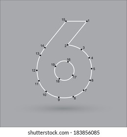 dot puzzle number 6