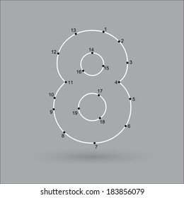 dot puzzle number 8