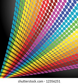dot rainbow vector