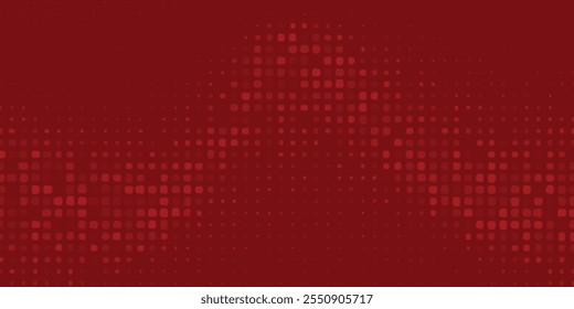 Dot red pattern screen led light gradient texture background. Abstract technology big data digital background. 3d rendering.