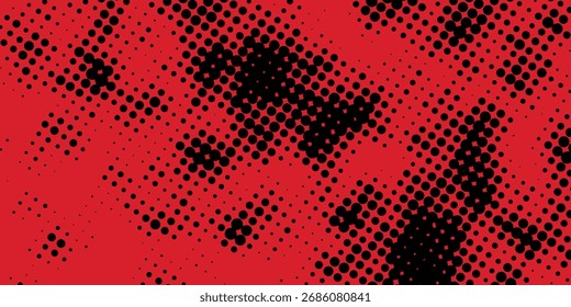 Dot red pattern screen led light gradient texture background. Abstract technology big data digital background. 3d rendering.